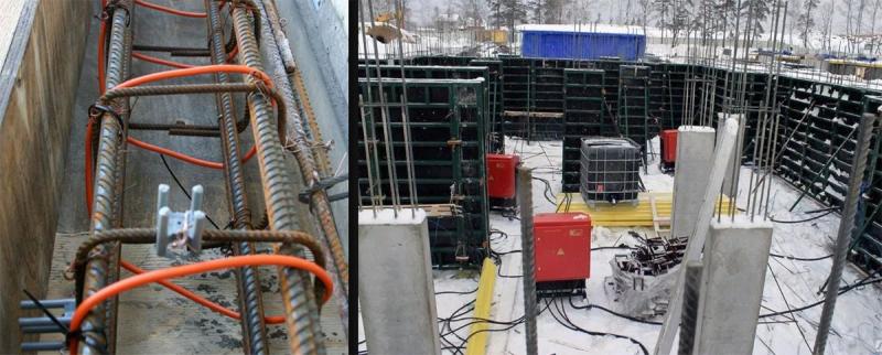 Как осуществляется прогрев бетона